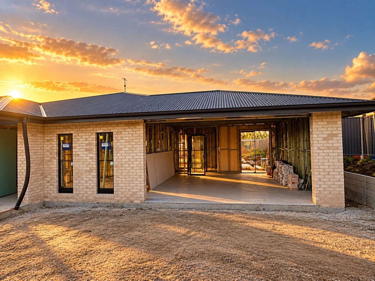 The home approaching completion